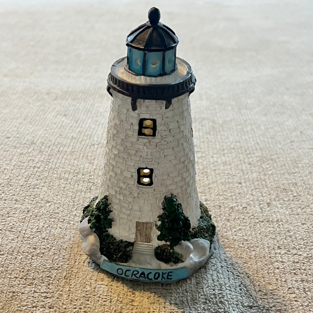Ocracoke Island North Carolina Lighthouse Figurine Souvenir Nautical Decor